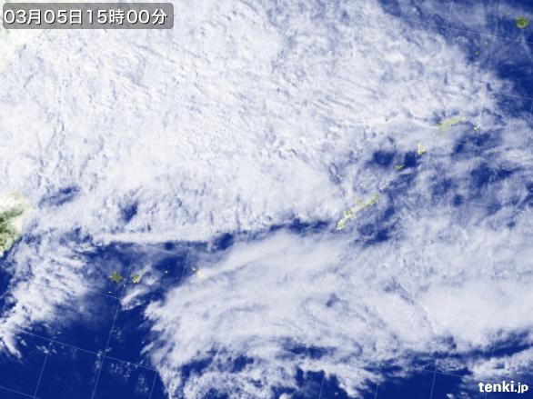 実況天気図(2015年03月05日)