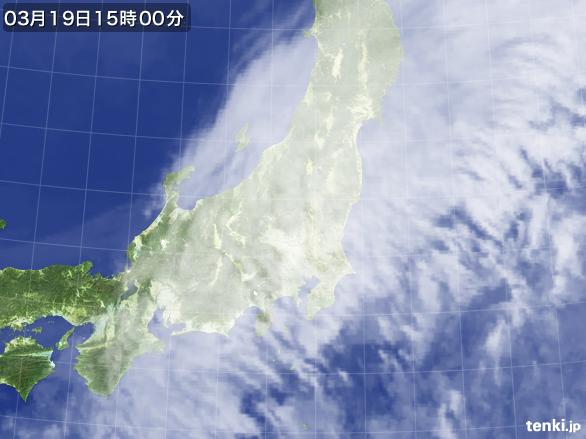 実況天気図(2015年03月19日)