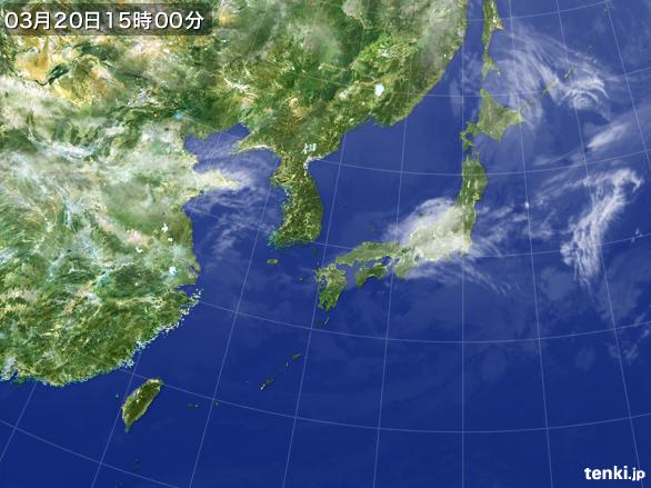 実況天気図(2015年03月20日)