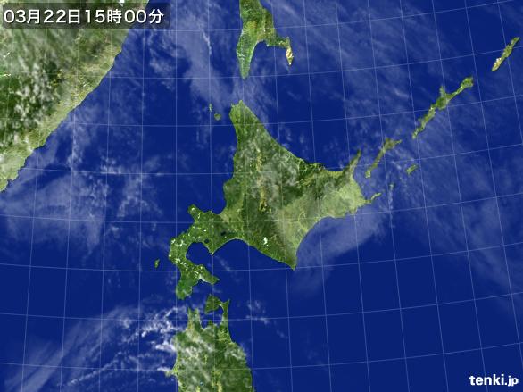 実況天気図(2015年03月22日)