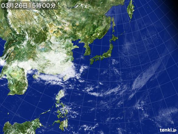 実況天気図(2015年03月26日)