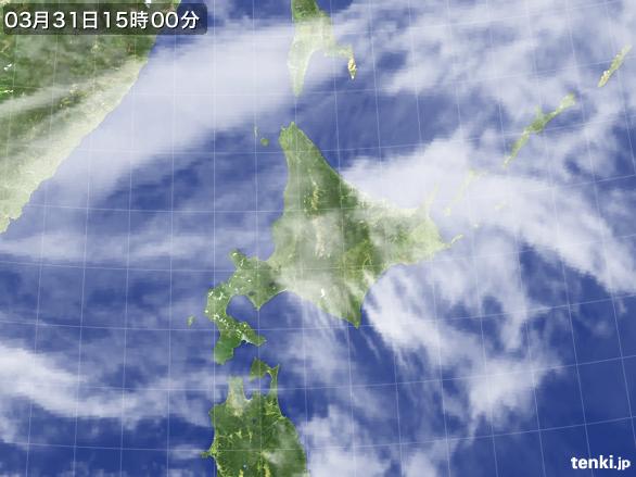 実況天気図(2015年03月31日)