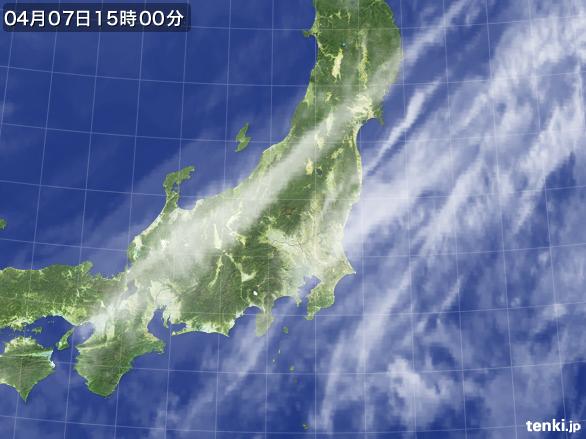 実況天気図(2015年04月07日)