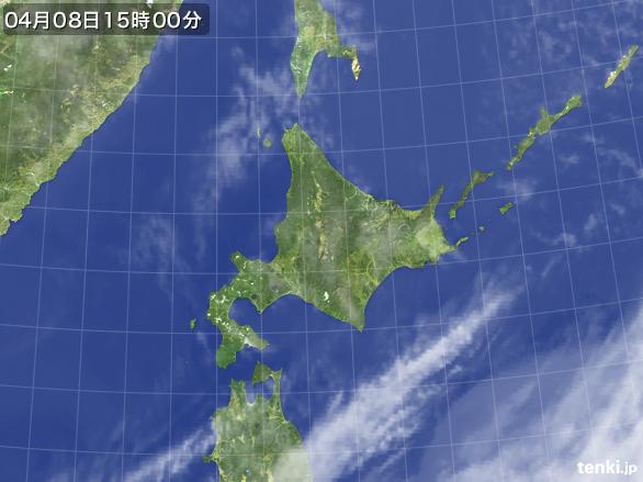 実況天気図(2015年04月08日)