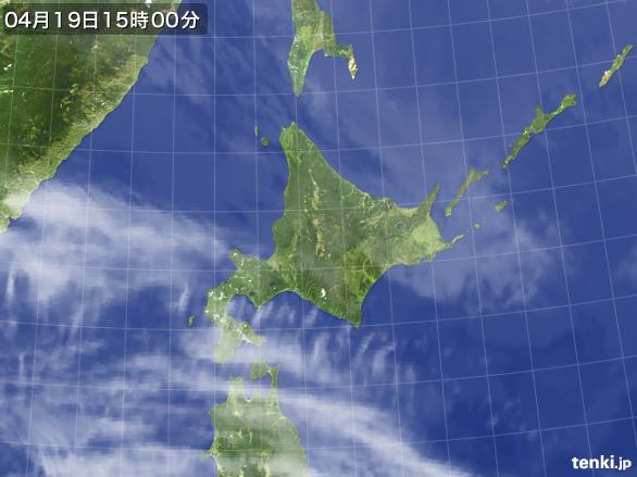 実況天気図(2015年04月19日)