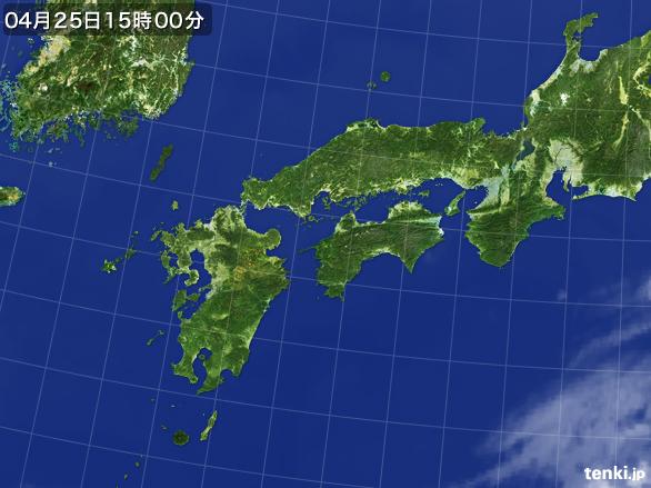 実況天気図(2015年04月25日)
