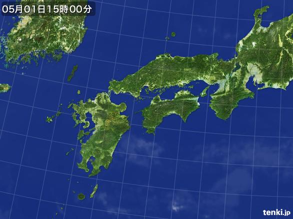 実況天気図(2015年05月01日)