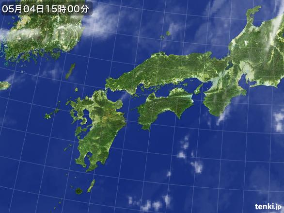 実況天気図(2015年05月04日)