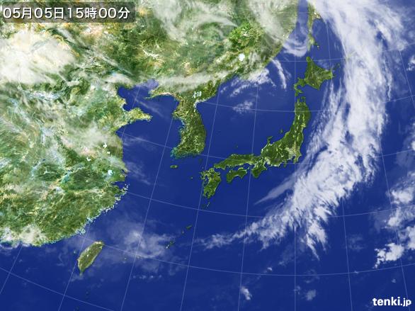 実況天気図(2015年05月05日)