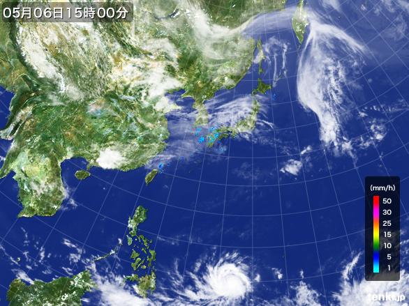 実況天気図(2015年05月06日)