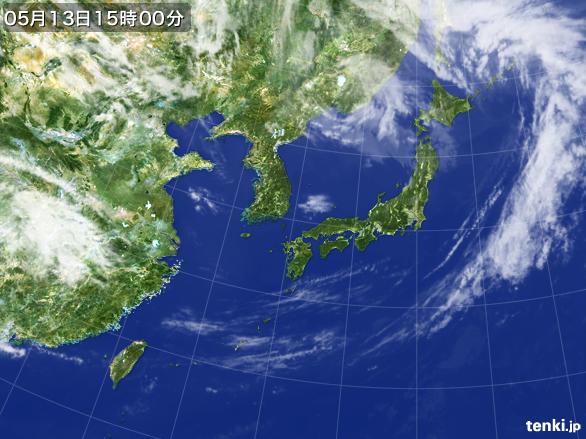 実況天気図(2015年05月13日)