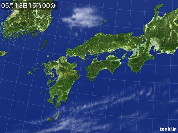 実況天気図(2015年05月13日)