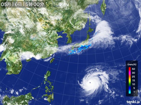 実況天気図(2015年05月16日)