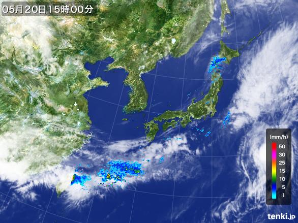 実況天気図(2015年05月20日)