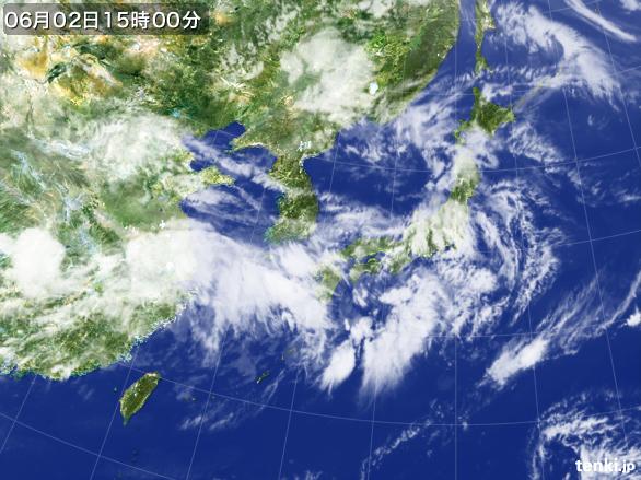 実況天気図(2015年06月02日)