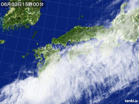 実況天気図(2015年06月03日)