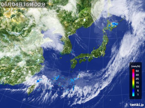 実況天気図(2015年06月04日)