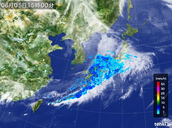実況天気図(2015年06月05日)