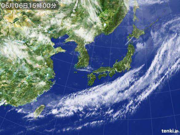 実況天気図(2015年06月06日)