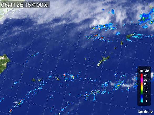 実況天気図(2015年06月12日)