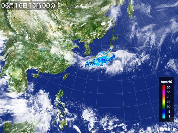 実況天気図(2015年06月16日)