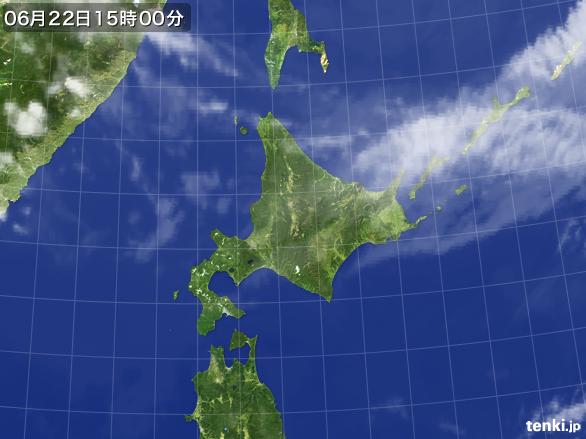 実況天気図(2015年06月22日)