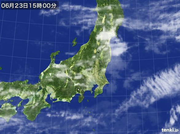 実況天気図(2015年06月23日)