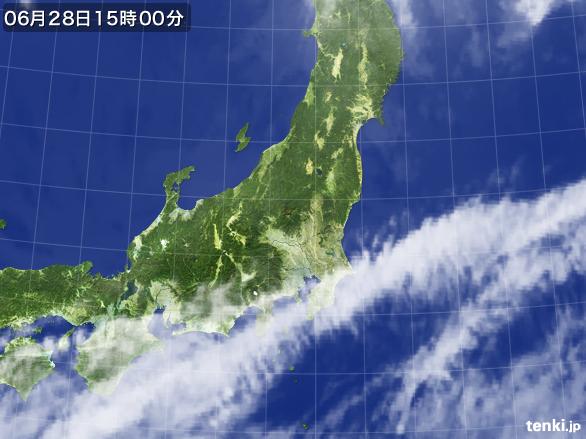 実況天気図(2015年06月28日)