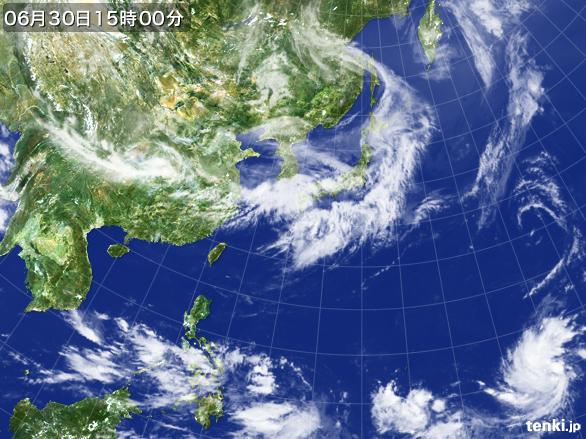 実況天気図(2015年06月30日)