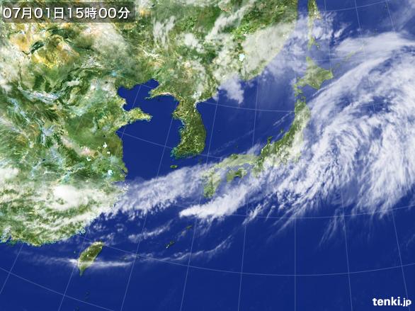 実況天気図(2015年07月01日)