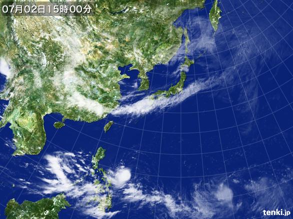 実況天気図(2015年07月02日)