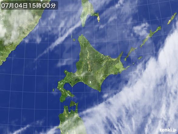実況天気図(2015年07月04日)
