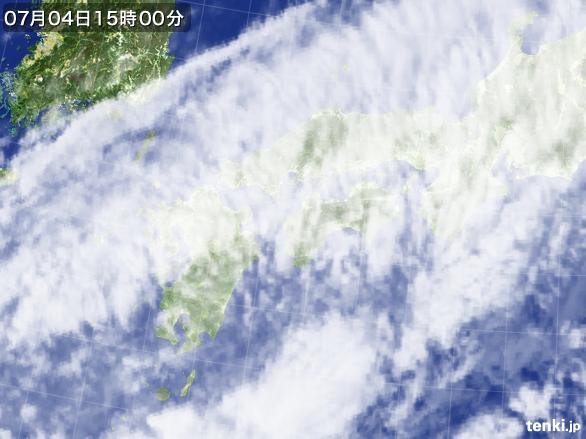 実況天気図(2015年07月04日)