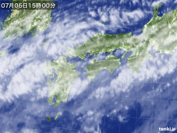 実況天気図(2015年07月05日)