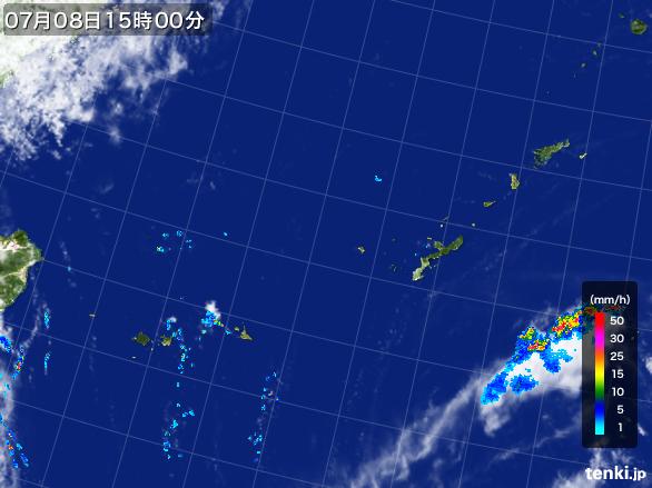 実況天気図(2015年07月08日)