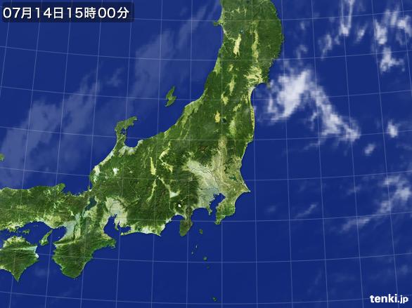 実況天気図(2015年07月14日)