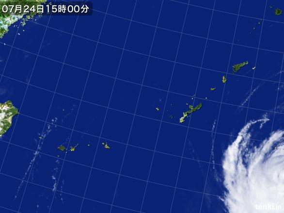 実況天気図(2015年07月24日)