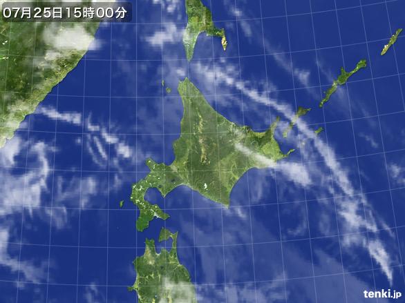 実況天気図(2015年07月25日)