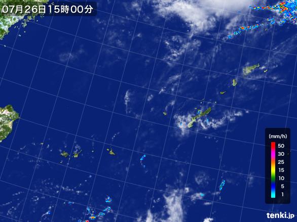 実況天気図(2015年07月26日)