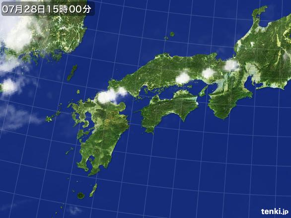 実況天気図(2015年07月28日)