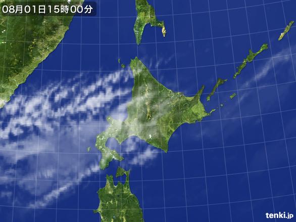 実況天気図(2015年08月01日)