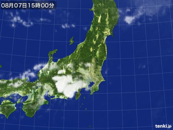 実況天気図(2015年08月07日)