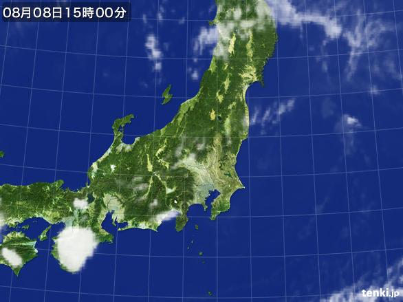 実況天気図(2015年08月08日)