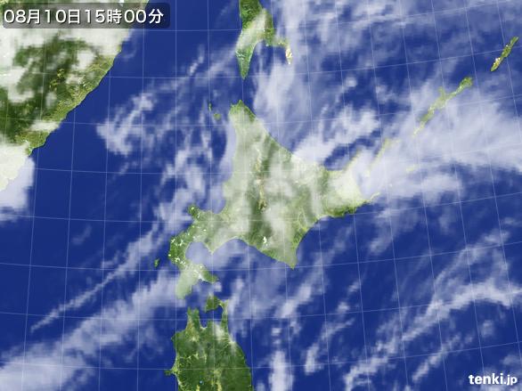 実況天気図(2015年08月10日)