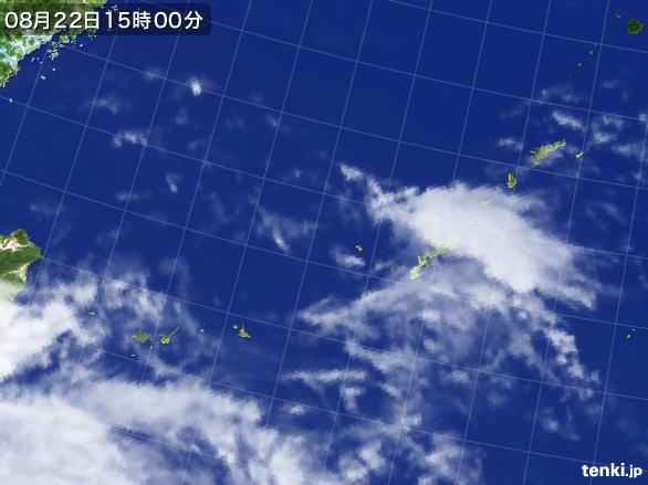 実況天気図(2015年08月22日)