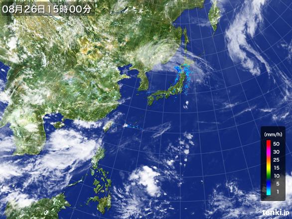 実況天気図(2015年08月26日)