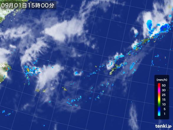 実況天気図(2015年09月01日)