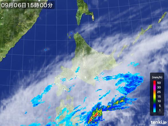 実況天気図(2015年09月06日)