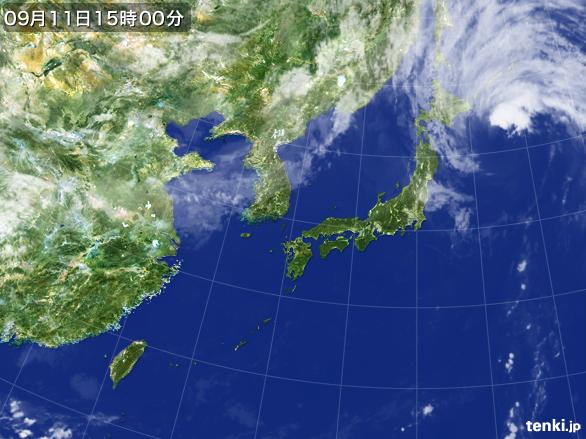 実況天気図(2015年09月11日)