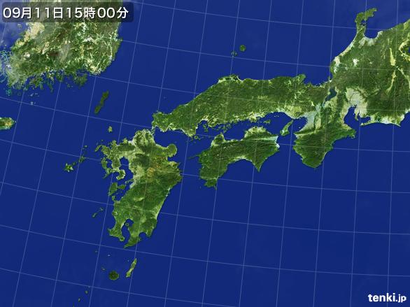 実況天気図(2015年09月11日)